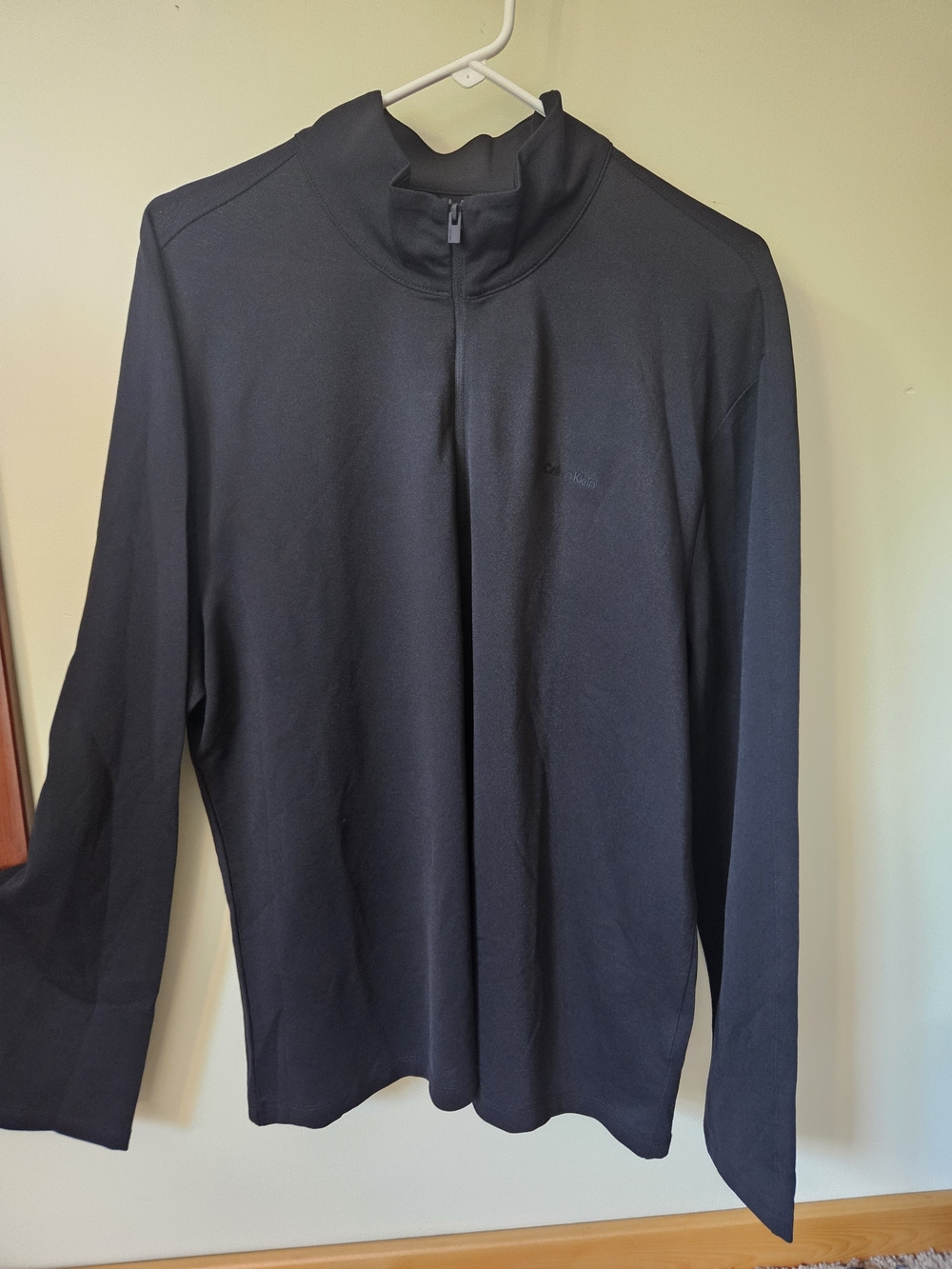 Calvin Klein Men's Black Quarter-Zip Pullover